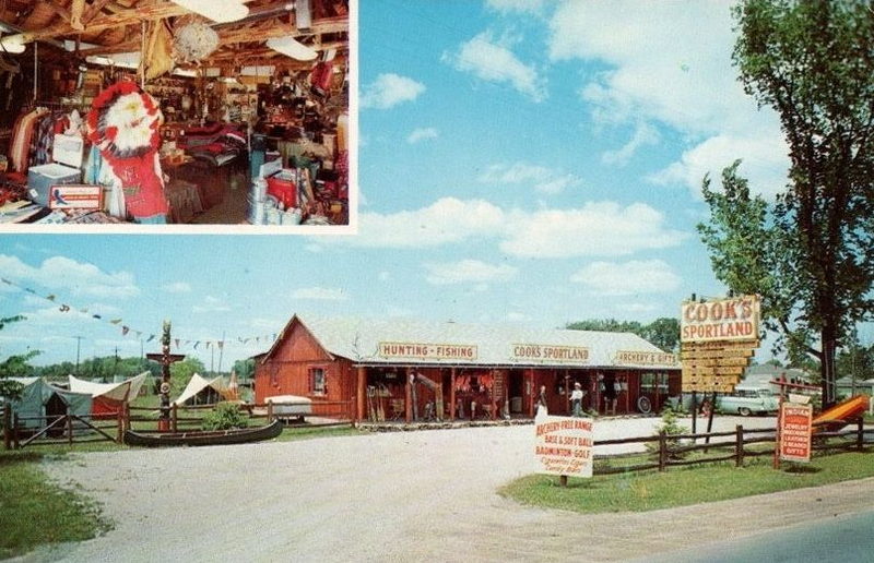 Cooks Sportland - Vintage Postcard